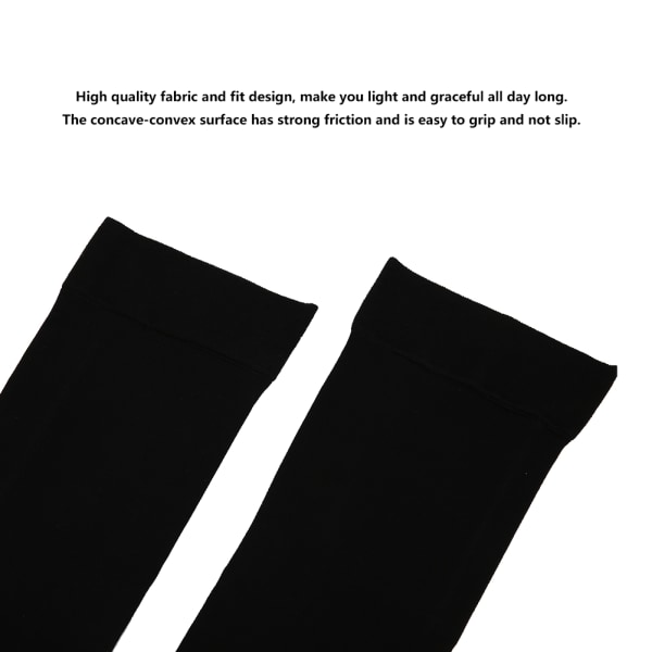 Udendørs sport kompressionsstrømper tyndere lægvene Elastiske sokker Tryk Varicose Shaping Blackclose tå