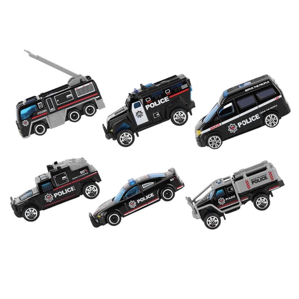 6 st 1:64 Ingenjörsbil Modell Legering Simulering Fordon Bilmodell Barnleksak A Stil