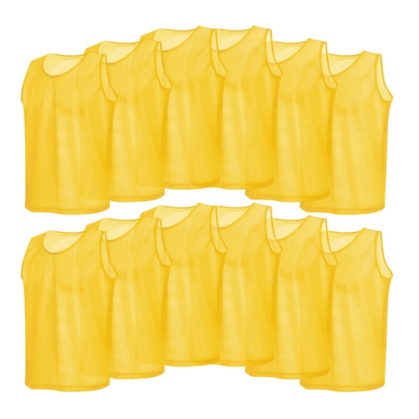 12-pack Mesh Scrimmage Träningsvästar Fotbollsväst Andas Vuxentröjor Haklappar