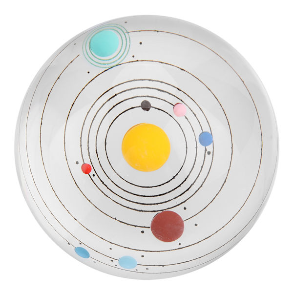 8 cm klar kristallkula transparent galaxier sfär förmögenhetskula hemmakontorsdekor (solsystem)