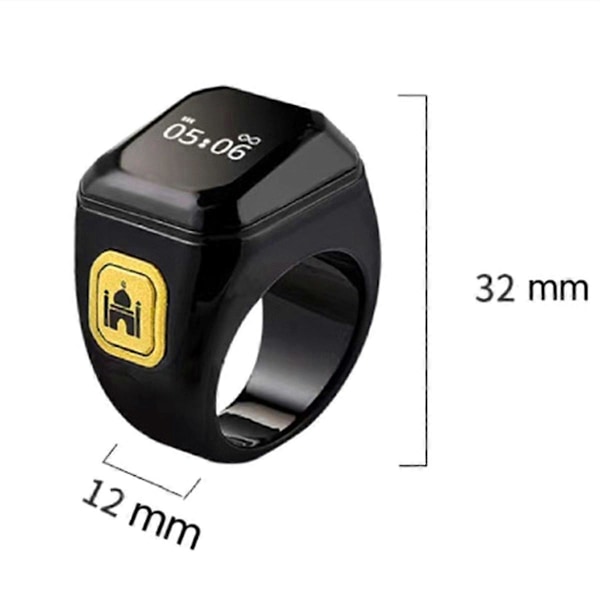 Smart Bluetooth Ring Finger Counter Time Reminder Counter, Grøn