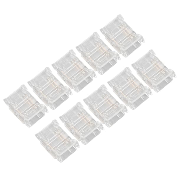 10 stk. 3-benede 10 mm COB LED-strip-stik, strip-til-strip hurtigforbindelse, gabløse loddefri LED-stik til strip-lys