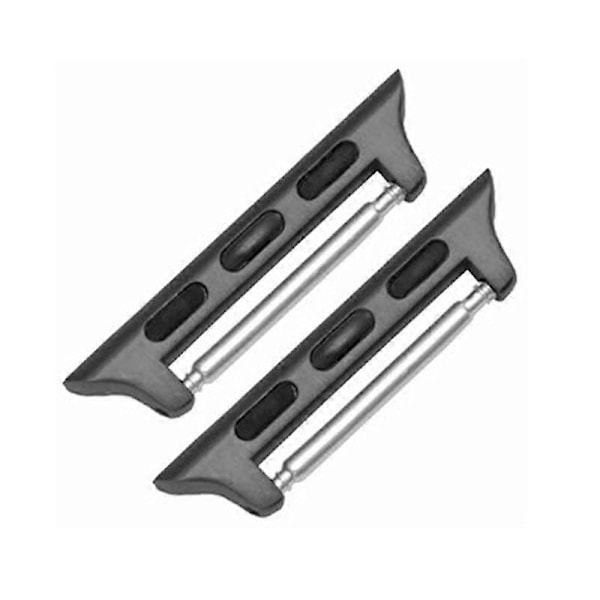Svart Ersättningsband Adapter för Apple iWatch Series 38mm 1, 2, 3, 4, Sport, 2015, 2016, 2017
