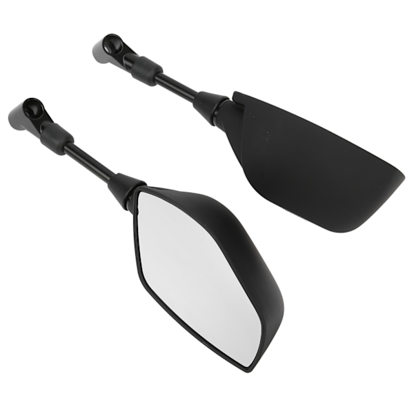 Par motorcykelbackspeglar Universal Bar End Glas Flexibel Styrfäste