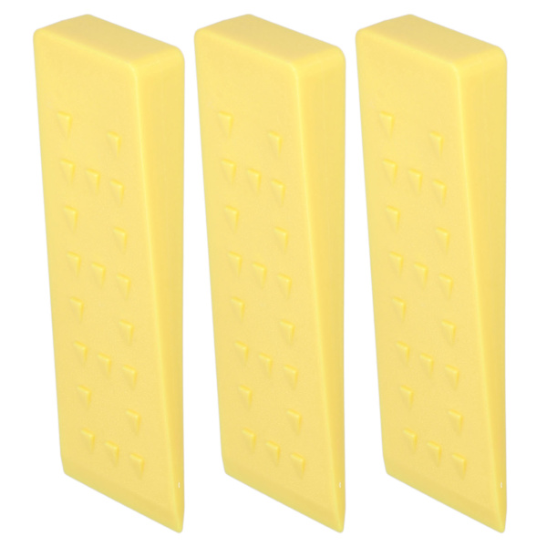 3 kpl puunkaatokiiloja piikeillä 25x8cm keltainen turvallinen puiden kaato metsureille kaatajille