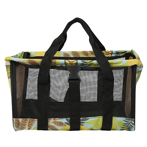 Havearbejdsredskab Opbevaringspose Mesh Opbevaring Håndtaske til Havearbejdsredskaber Legetøj 30x20x20cm Gule Blade