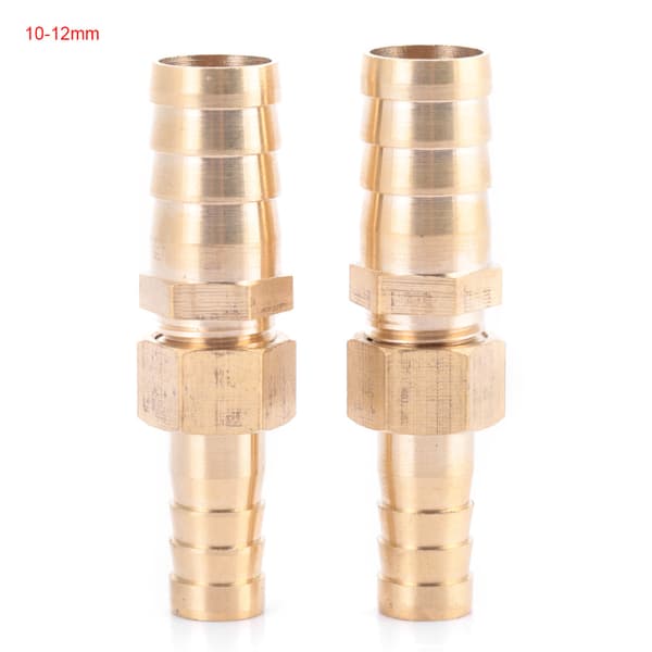 Messing Fittings Slange Barb Hale Reducer Reducerende Prop Connector (10mm-12mm 2 stk.)