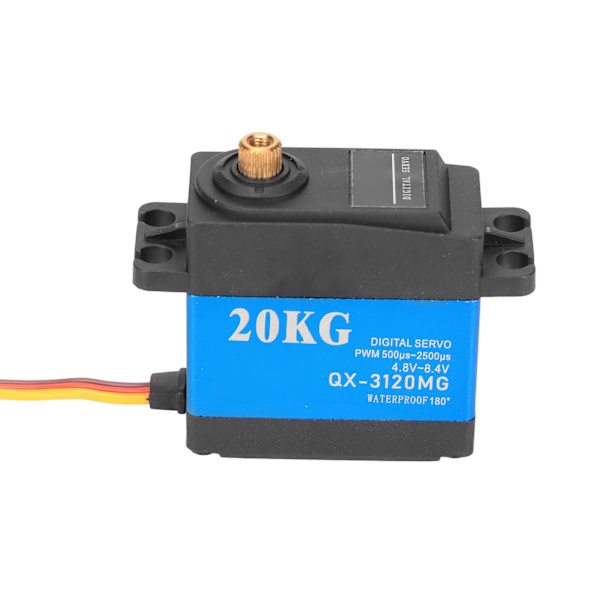 QX‑3120MG Vattentätt Servo 20KG Hög Hastighet Metallväxel Digital Servo för Flygplan Bilmodell