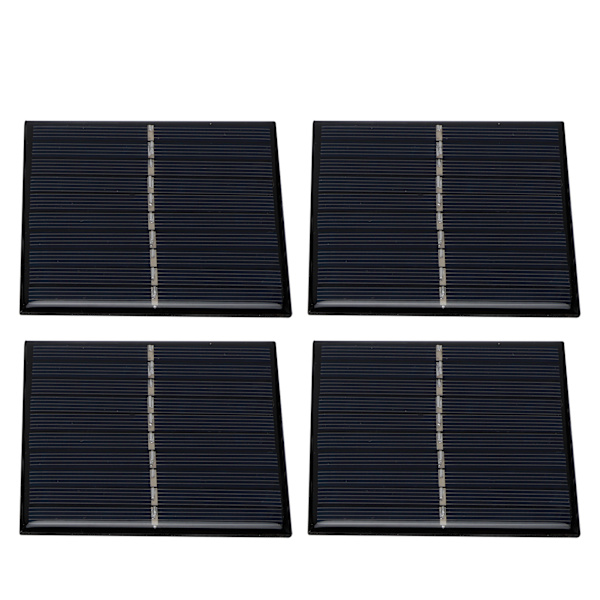 4 st Mini 0.8W 5V Solpanel Modulsystem för Hem DIY Projekt Leksaker Batteriladdning