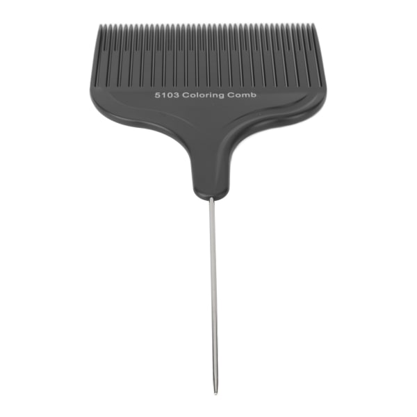 Hårfärgningskam Professionell stålnål Spetsad svanssnittning Höjdpunkter Kam för hårfärgning svart