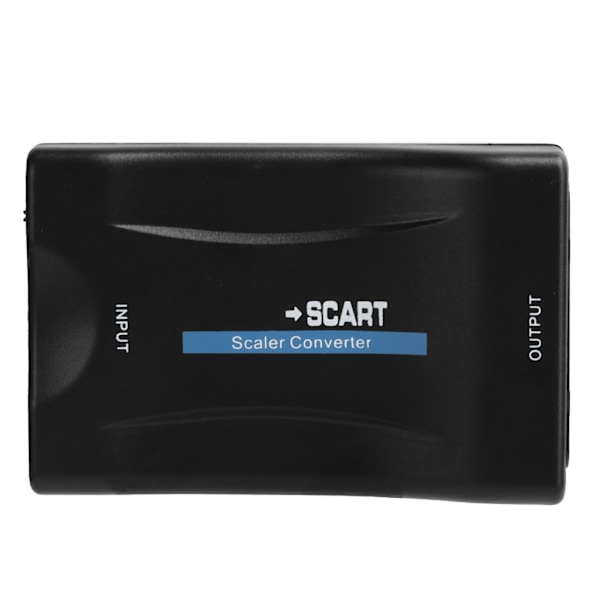 Högdefinitions-multimedia-gränssnitt till SCART-omvandlare Mobil MHL-signal EU-kontakt 100-240V Svart