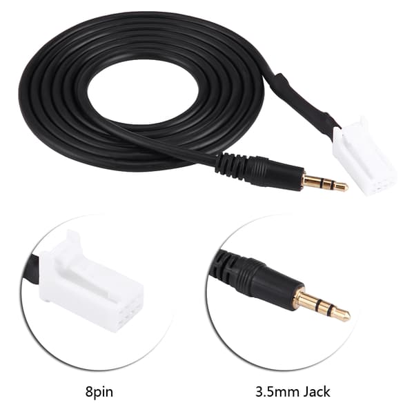 Bil Audio AUX Input Kabel Adapter 8-pin Stik 3.5mm Jack til Suzuki Swift Vitra Jimny