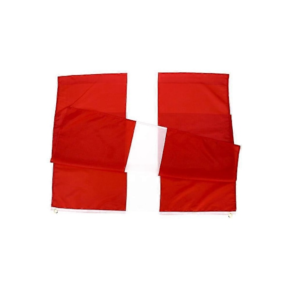 Dansk Flag Dannebrog Nationalflag - 90 x 150cm - Polyester Udendørs Dekoration
