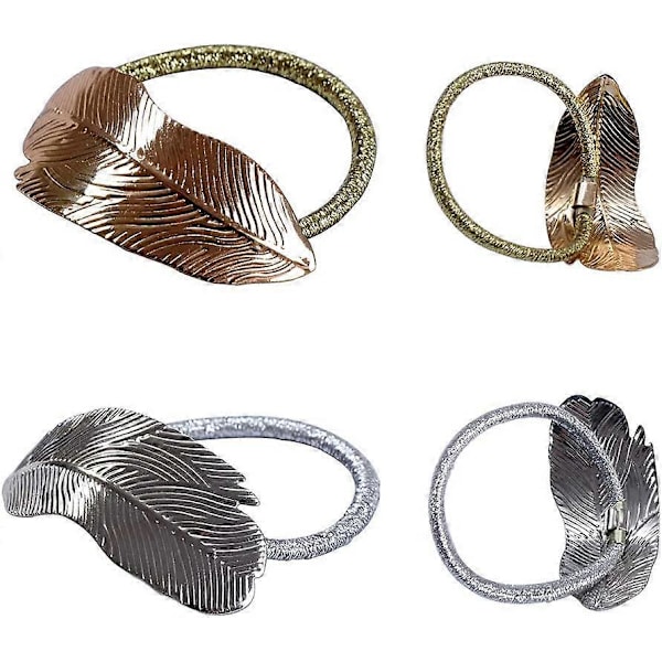8 st Hårband för Hästsvans för Flickor Kvinnor, Elastiska Metall Hårband Snodd Dam Huvudaccessoarer Gåva