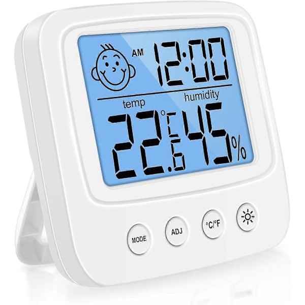 Termometer Høj Præcision Digitalt Indendørs Hygrometer, Indendørs Digitalt Hygrometer, Desktop Digitalt Termometer med Temperatur- og Fugtighedsmåler - B
