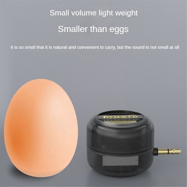 Mini Kaiutin Universaali 3,5 mm Äänilaatikko Puhelinkaiutin Läpinäkyvä