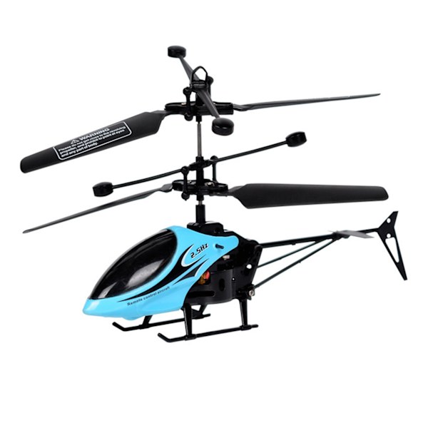 RC Helikopter Fallresistent USB Uppladdningsbar Barn Pojkar Fjärrkontroll Helikopter Leksak för Inomhus Utomhus Blå