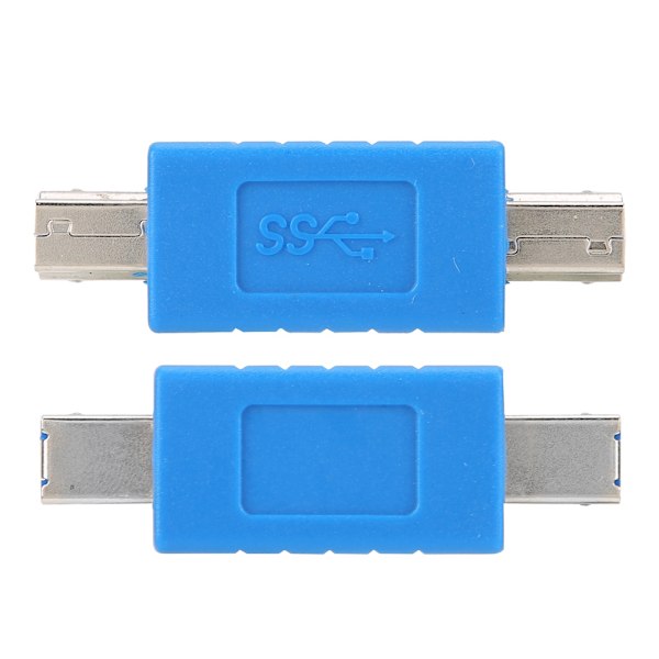 USB3.0 Typ B Hane till 3.0 Typ B Hane Blå Superspeed Data Transmission Adapter Converter