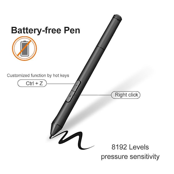 Ultra Taktil Responsiv Stylus Pen med Trykniveauer og Forlænget Batterilevetid