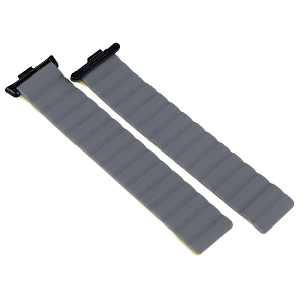 Magnetisk urrem - Åndbar stærk magnetlukning urrem til Mi Band 8 Pro Grå Gul