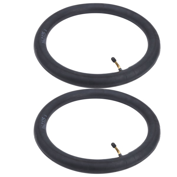 2 stk. Inner Tube Reserve Butyl Gummi Dekk W/Bend Valve for Folding Sykkel Bike16x2.125in