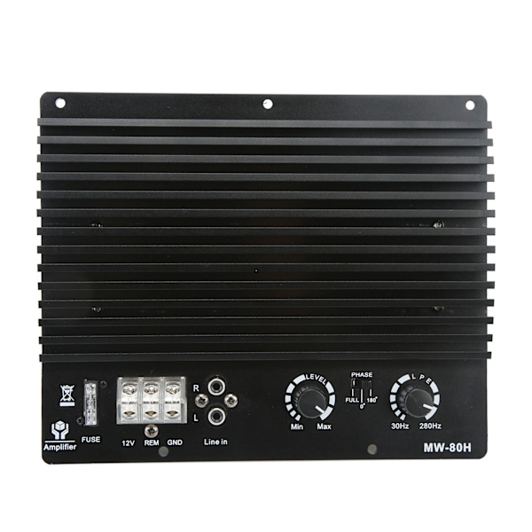 12V 1000W Bil Subwoofer Effektforstærker Bluetooth 5.0 Bred Frekvens Varmeafledning Bærbar
