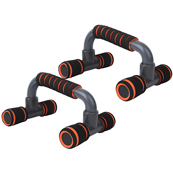 2 stk. Orange H-formede push-up-stativer - greb til push-ups - fitnessudstyr til hjemmet - indendørs sportsudstyr