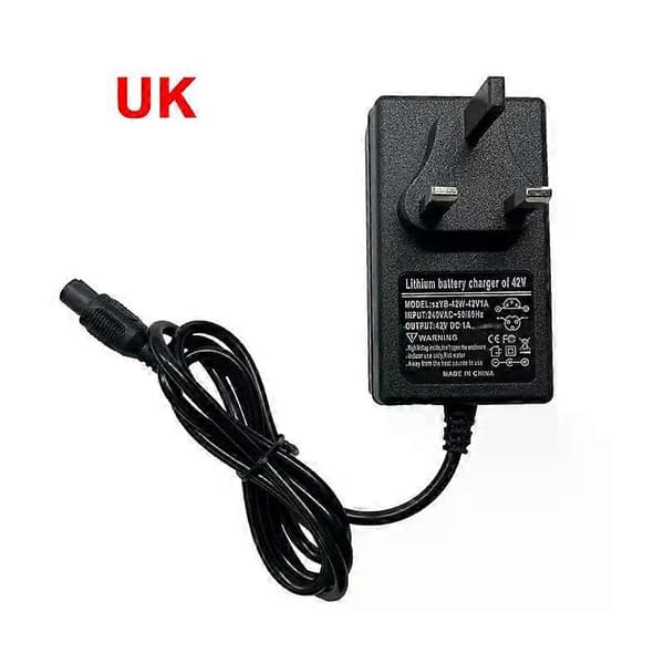 1~5PCS 42V 1A Balansbil Elscooter Strömadapter Laddare US/EU/ Plugg Mini Hoverboard Laddare För /Hoverboard UK 1pc