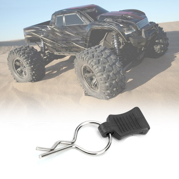 1/5 1/8 RC-auton korin kuoren kiinnitystappi set Lisävarusteet sopivat Traxxasiin (musta)