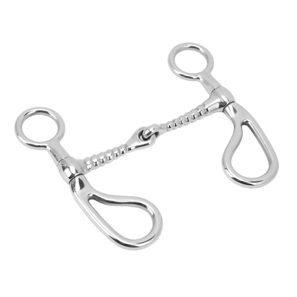 125mm Heste Snaffle Bid Stål O-Ring Heste Mund Bid Anti Bider Løs Ring Snaffle til Hestegård