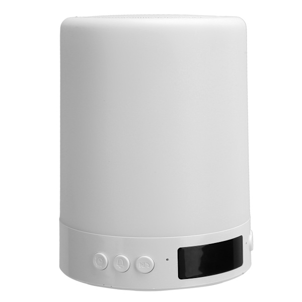 Bluetooth högtalare Väckarklocka Färgglad nattljus Touch Control LED bordslampa för skrivbord