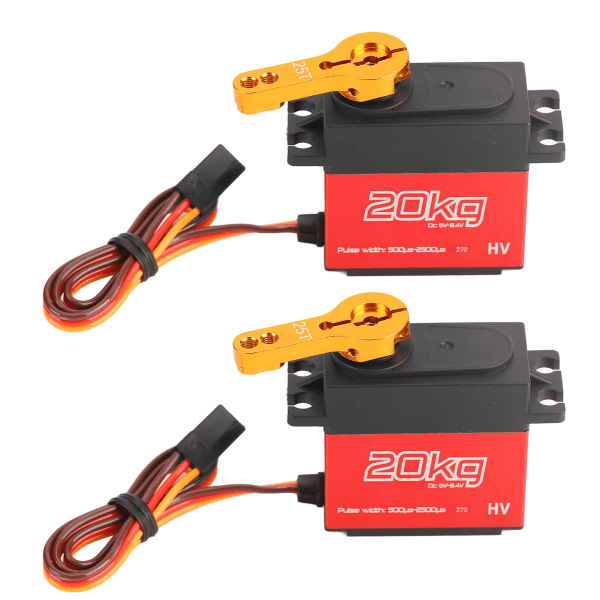 20 kg digital servo professionel høj torsion vandtæt RC bil servo med 25T metal servoarm til 1/10 1/12 RC bil