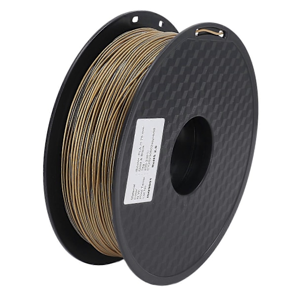 3D Printer Filament Guld Sort Dobbelt Farve Ekstruderingsfilament PLA Silke Printforbrugsmateriale 30-45mm/s