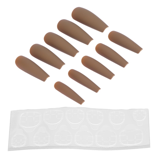 10 st Press On Nails Kista Fake Nails Tips Extra Lång Kista Glänsande Falska konstgjorda naglar Manikyrdekoration för kvinnorN5355-04