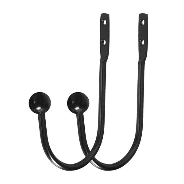 Winysin Curtain Hooks, 2 Wall Mounted Curtain Tie Back Screws, Heavy Duty Decorative Window Curtain Hooks
