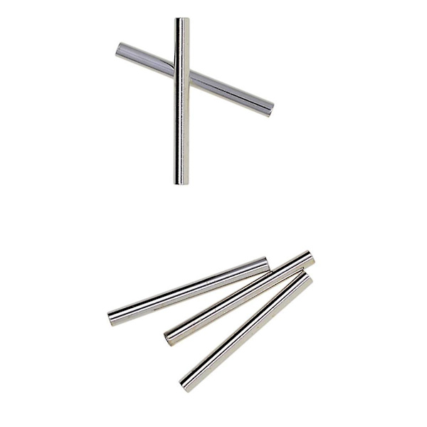5 x 50 x 20 x 2 mm Slät Lång Rakt Rör Nudel Pärla Smyckestillverkning Vitguld