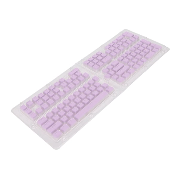 PBT Pudding Keycaps 129 Taster Translucent OEM Høyde Doubleshot Injeksjon DIY Keycaps For Mekaniske Tastaturer Lilla