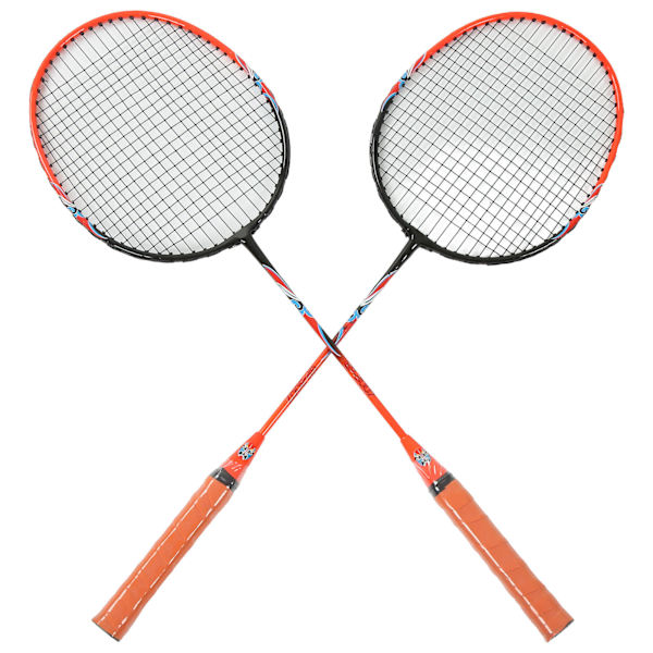2-spelar badmintonracketset i ferroalloy integrerad för nybörjare amatör primär träning
