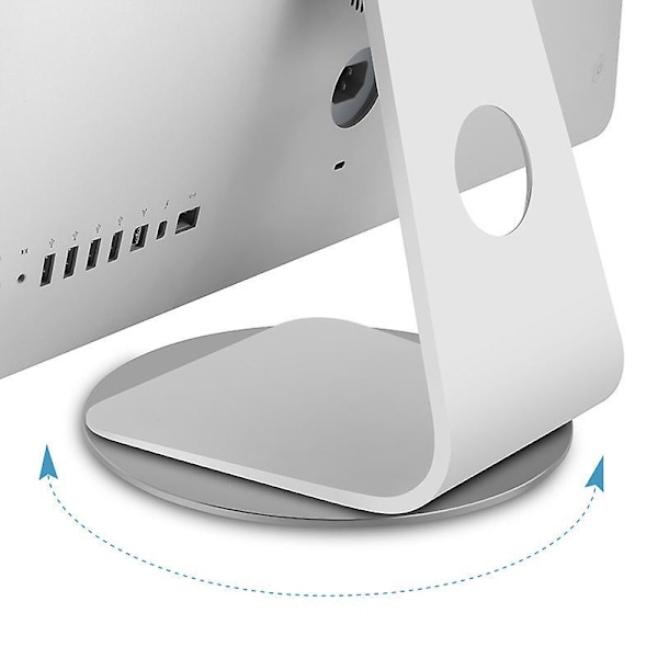 TV-vridplatta, 360° roterande monitorbas i aluminium, vridbar bas för TV och monitorer