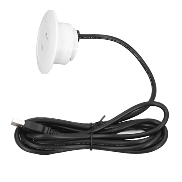 Sofa USB Ladeuttak Flush Mount Installasjon Doble USB Ladeporter Uttak for hjemmebruk Hvit