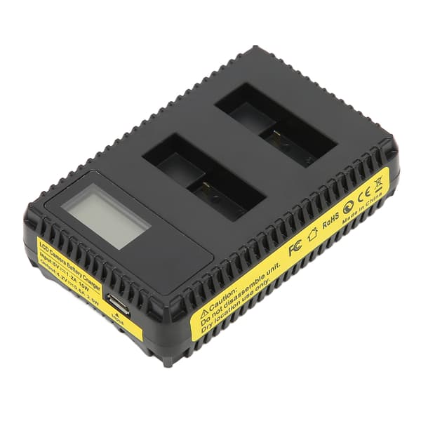 Kamerabatterioplader Dobbelt USB-oplader med LCD-display til AHDBT‑501 kamerabatteri