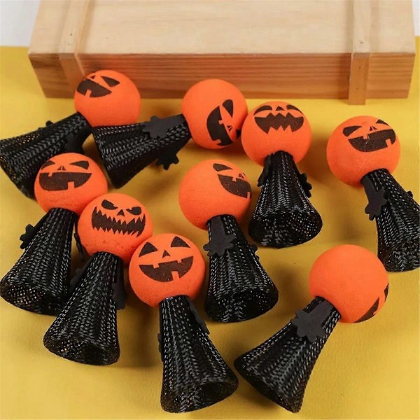 Intressant Halloween Fingerdocka Present Pumpa Hoppande Dockleksak