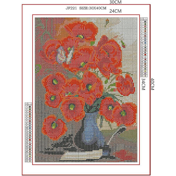 Winter Jasmine Flower Full Square DIY Diamond Paining Kit - 5D Full Drill Broderi for voksne