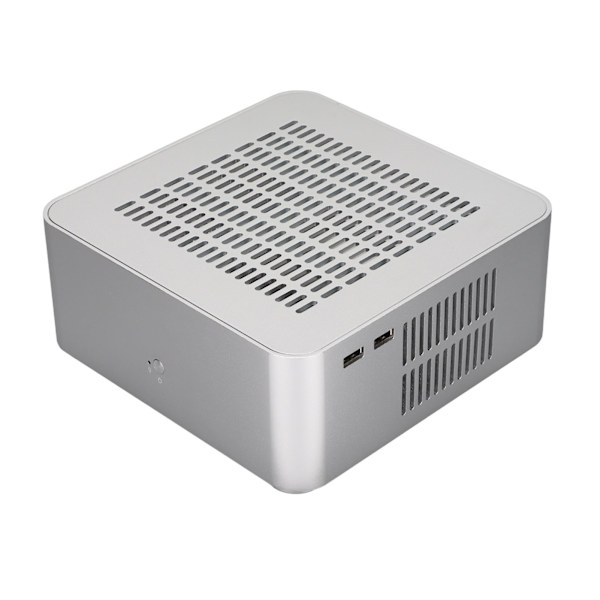 Stationær computerkasse med god varmeafledning, udsøgt kompakt mini HTPC-kasse til hjemmevideokomputer