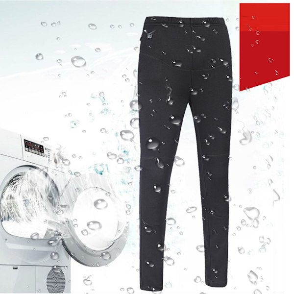 Vinterfeberbyxor Hög midja Leggings Byxor Slim USB Laddning Intelligent Uppvärmning XXL Kvinnor
