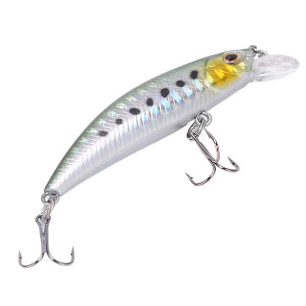 Fiskedrag 3D Levande Ögon 6.8cm ABS Plast Hållbar Naturlig Robust Minnow Bete för Havsvatten SötvattenFärg 6