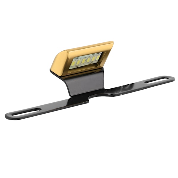 Universell motorcykelnummerplåtsbelysning CNC-aluminium bakre skyltlampa 6 LED-bakljusbelysning guld