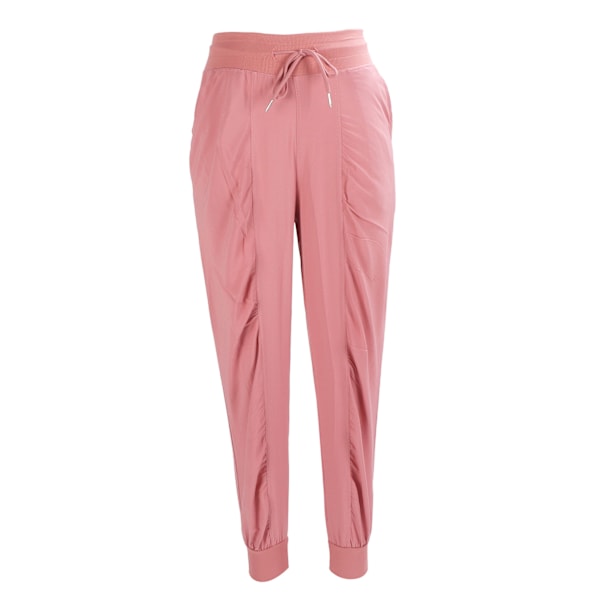 Avslappnade sweatpants dam mode sport fitness joggare med ficka för utomhusaktivitet rosa XL