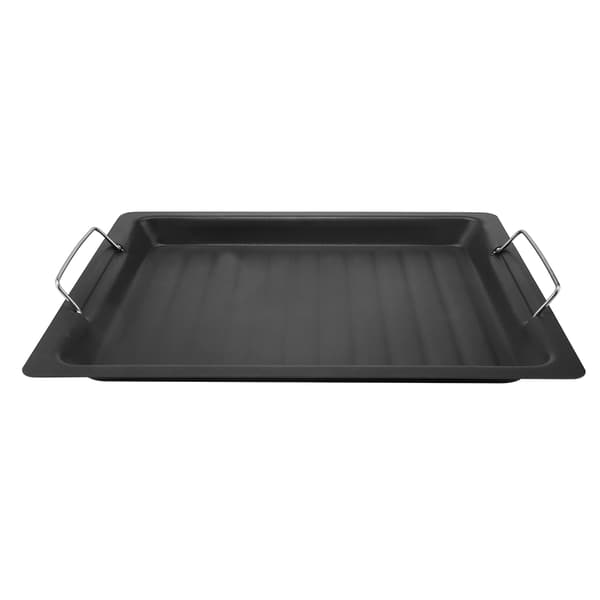 Non-stick grillpande i rustfrit stål, stegepande, grillplade, køkkengrej