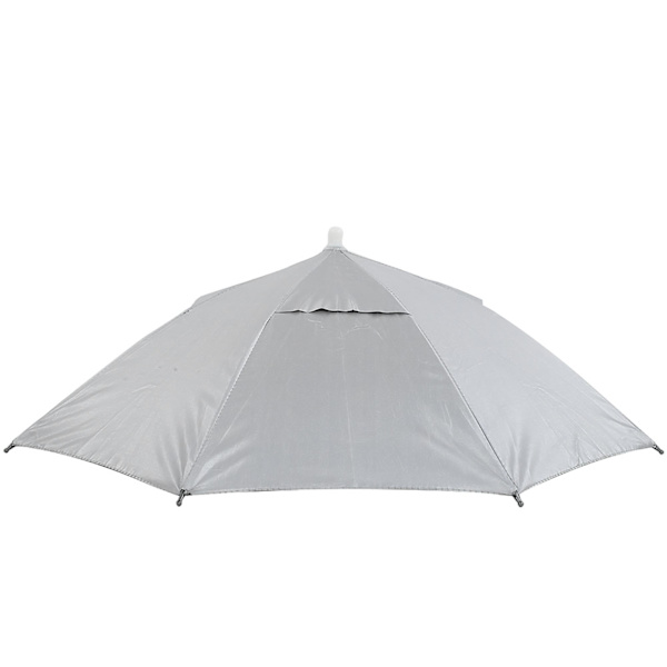 2 STK sammenleggbar paraplyhatt Anti UV solbeskyttelse utendørs regnutstyr for campingvandring